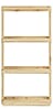 Regal GROOVE SHELVING Kiefer Natur unbehandelt in 3 Größen von Karup