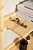Regal GROOVE SHELVING Kiefer Natur unbehandelt in 3 Größen von Karup