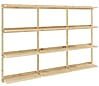 Regal GROOVE SHELVING Kiefer Natur unbehandelt in 3 Größen von Karup