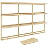 Regal GROOVE SHELVING Kiefer Natur unbehandelt in 3 Größen von Karup