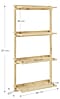 Regal GROOVE SHELVING Kiefer Natur unbehandelt in 3 Größen von Karup