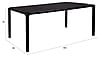 Design Esstisch STORM BLACK 160 x 90 cm von Zuiver Esche lackiert