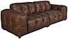 HACKMAN 3-Sitzer Sofa Echtleder dunkelbraun von DUTCHBONE HACKMAN 3-Sitzer Sofa Echtleder dunkelbraun von DUTCHBONE