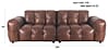 HACKMAN 3-Sitzer Sofa Echtleder dunkelbraun von DUTCHBONE HACKMAN 3-Sitzer Sofa Echtleder dunkelbraun von DUTCHBONE