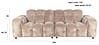 HACKMAN 3-Sitzer Sofa Velours Beige von DUTCHBONE