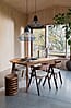 Esstisch TWIST OVAL von ZUIVER 180 x 90 ausziehbar Walnuss furniert