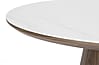 Esstisch Tisch ALMIRA Oval 180 x 90 Walnuss Platte in Marmoroptik
