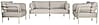 Garten Sitzgruppe VISTA von Zuiver Gartensofa Lounge Set 3-tlg