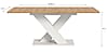 Esstisch ausziehbar Artisan Weiß X-Fußgestell 150-190cm Esstisch ausziehbar Artisan Weiß X-Fußgestell 150-190cm