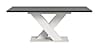 Esstisch Motion ausziehbar, Weiß/Grau, 150-190 cm, X-Fußgestell Esstisch Motion ausziehbar, Weiß/Grau, 150-190 cm, X-Fußgestell