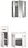 Badkombination Weiß Hochglanz mit Waschbeckenunterschrank und Spiegelschrank Badkombination Weiß Hochglanz mit Waschbeckenunterschrank und Spiegelschrank