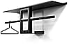 Spinder LUNO SMALL 100 Garderobe, Stahl, Modernes Design, Schwarz Spinder LUNO SMALL 100 Garderobe, Stahl, Modernes Design, Schwarz