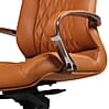 Bürostuhl MONTEREY Echtleder Caramel Chefsessel 120KG hohe Rückenlehne Kopfstütze Bürostuhl MONTEREY Echtleder Caramel Chefsessel 120KG hohe Rückenlehne Kopfstütze