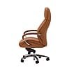 Bürostuhl Echtleder Caramel Chefsessel höhenverstellbar ergonomisch mit Armlehnen