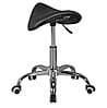 Hocker Menton höhenverstellbar Kunstleder Schwarz Sattelsitz mit Rollen Hocker Menton höhenverstellbar Kunstleder Schwarz Sattelsitz mit Rollen