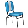 Esszimmerstuhl American Diner Retro gepolstert Blau Weiß Esszimmerstuhl American Diner Retro gepolstert Blau Weiß