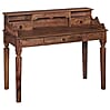 Schreibtisch Sheesham Massivholz 115x100x60cm 3 Schubladen Landhausstil