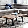 Couchtisch GAYA Massivholz Akazie Baumstamm 115x40x60cm Landhausstil
