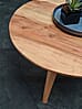 Couchtisch BOHA rund Ø75x40cm Massivholz Akazie Landhausstil