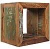 Beistelltisch Kalkutta Massivholz Cube 45x45x35cm mit Ablage Wohnzimmer