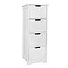 Badschrank Landhaus MDF 30x83x30cm weiß 4 Schubladen Badschrank Landhaus MDF 30x83x30cm weiß 4 Schubladen