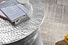 Couchtisch Aluminium Silber rund orientalisch Hammerschlag Design modern 62x41x62cm Couchtisch Aluminium Silber rund orientalisch Hammerschlag Design modern 62x41x62cm