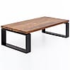 Couchtisch WL5.650 Sheesham Massivholz 115x35x60cm Metallgestell Braun Modern Couchtisch WL5.650 Sheesham Massivholz 115x35x60cm Metallgestell Braun Modern