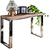 Konsolentisch 115x76x46cm Akazie Massivholz Natur Industrial Stil Konsolentisch 115x76x46cm Akazie Massivholz Natur Industrial Stil