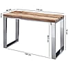 Konsolentisch 115x76x46cm Akazie Massivholz Natur Industrial Stil Konsolentisch 115x76x46cm Akazie Massivholz Natur Industrial Stil