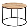 Couchtisch Akazie Massivholz Metall Rund 60x43x60cm Wohnzimmer Design