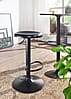 Barhocker Schwarz Metall 58-79cm Drehbar Design Tresenhocker