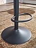 Barhocker Schwarz Metall 58-79cm Drehbar Design Tresenhocker