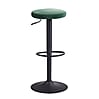 Barhocker Samt Grün 58-79cm Drehbar Metall 100kg Design Tresenhocker