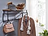 Wandgarderobe Mango Massivholz Metall Hakenleiste Ablage Kleiderstange 71x29x20cm