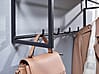Wandgarderobe Mango Massivholz Metall Hakenleiste Ablage Kleiderstange 71x29x20cm