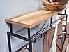 Wandgarderobe Mango Massivholz Metall Hakenleiste Ablage Kleiderstange 71x29x20cm