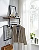 Wandgarderobe Mango Massivholz Metall Hakenleiste Ablage Kleiderstange 60x76x26cm Wandgarderobe Mango Massivholz Metall Hakenleiste Ablage Kleiderstange 60x76x26cm