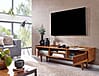 Lowboard Sheesham Massivholz 145x43x35cm TV-Kommode 2 Türen Modern