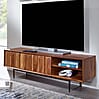Lowboard Sheesham Massivholz 123x42x35cm TV-Kommode mit Türen Modernes Design