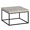 Couchtisch 60x60x38 cm Sandfarben Stein-Optik Metallbeine Modern Quadratisch Beige Couchtisch 60x60x38 cm Sandfarben Stein-Optik Metallbeine Modern Quadratisch Beige