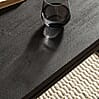 Couchtisch Mango Massivholz Metall Schwarz 120x60x40cm Rechteckig Modern