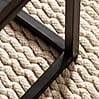 Couchtisch Mango Massivholz Metall Schwarz 120x60x40cm Rechteckig Modern