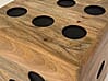 Würfelhocker Mango Massivholz 41x41x41cm Sitzwürfel Beistelltisch Holzhocker Design