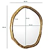 Wandspiegel Asymmetrisch 60x60cm Gold Aluminium Rahmen Modern Flurspiegel Wandspiegel Asymmetrisch 60x60cm Gold Aluminium Rahmen Modern Flurspiegel
