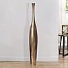 Vase BOTTLE S 75cm Aluminium Gold Blumenvase Modern Groß Handgefertigt Vase BOTTLE S 75cm Aluminium Gold Blumenvase Modern Groß Handgefertigt