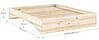 Massivholzbett ORBIT BED Raw Kiefer natur 140 x 200 cm