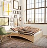 Massivholzbett ORBIT BED Raw Kiefer natur 140 x 200 cm