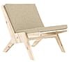 Design Sessel SWAY Lounge Chair Polster Pebble Beige Kiefer unbehandelt von Karup Design Sessel SWAY Lounge Chair Polster Pebble Beige Kiefer unbehandelt von Karup