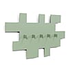 Spinder TETROMINO Garderobe Hakenleiste Silky Taupe, MDF, Stahl, Skandinavisch, 