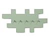 Spinder TETROMINO Garderobe Hakenleiste Silky Taupe, MDF, Stahl, Skandinavisch, 